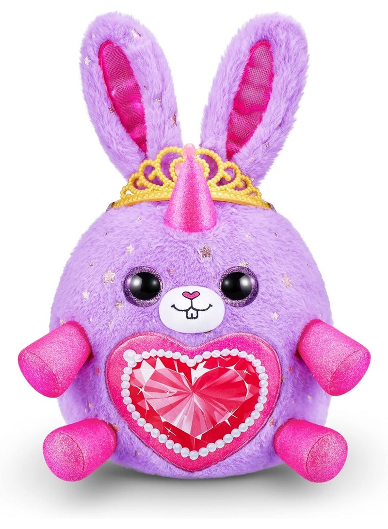 راينبوكورنز Rainbocorns Fairycorn Princess Series 6 Duchess the Bunny - Collectible Plush - Magical Fairy Princess Surprises, Cuddle Plush Stuffed Animal, Stickers (Bunny) - Purple Wing - Image 4